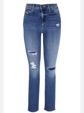 MOTHER Mid-Rise Dazzler Distressed Women's Jeans in Weekend Warrior 28